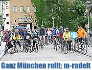Ganz München startet bei M-Radelt am 16.06.2007. Touren mit viel Abwechslung zwischen 5 und 60 km sind möglich (Foto. Martin Schmitz)